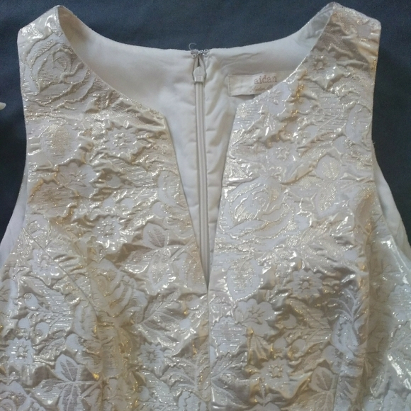 Aidan Mattox Sheath Dress Off White size 12 - Picture 1 of 13